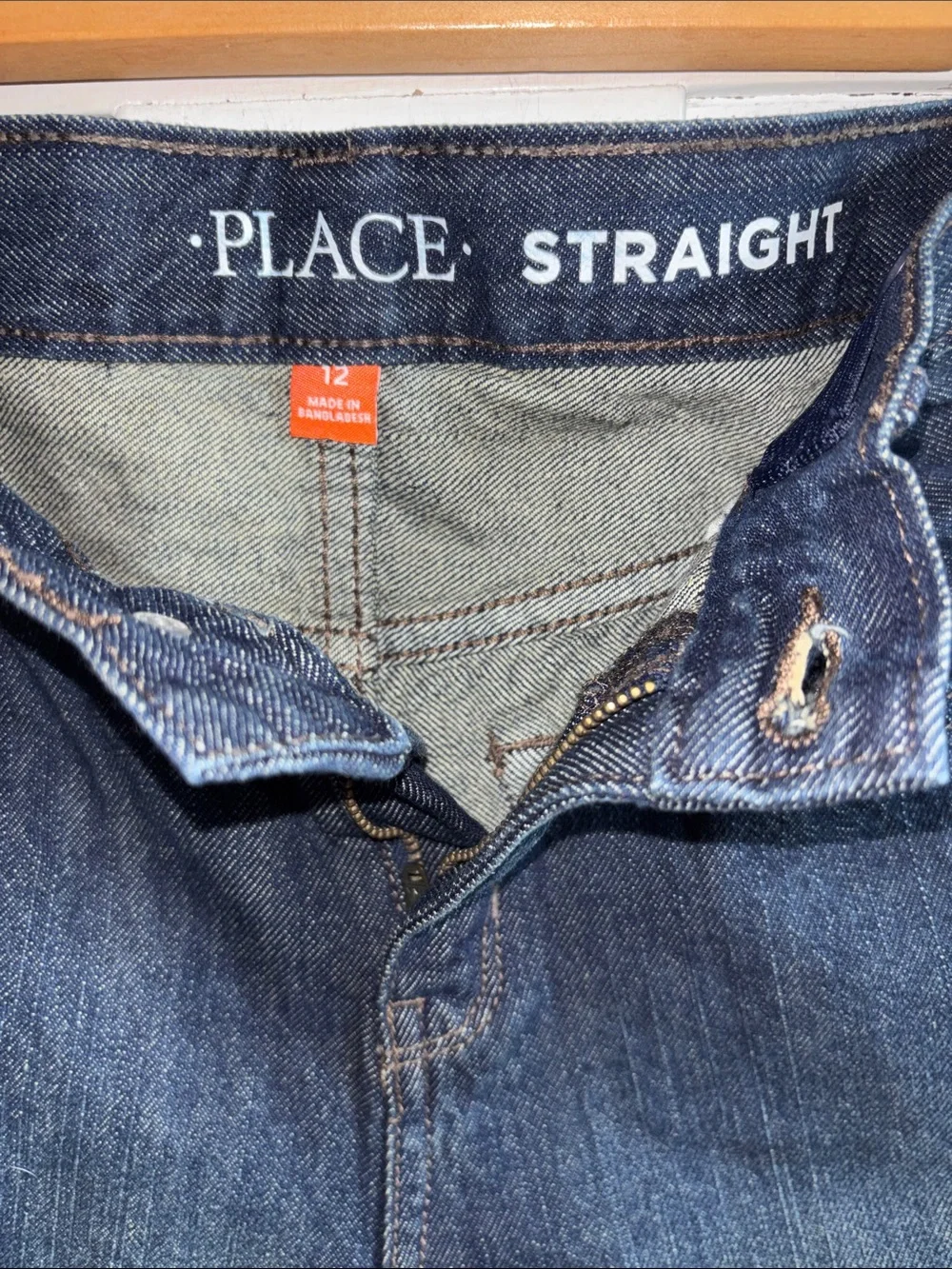 Children’s Place Dark Blue Denim Jeans Size 12 Straight Leg NWOT